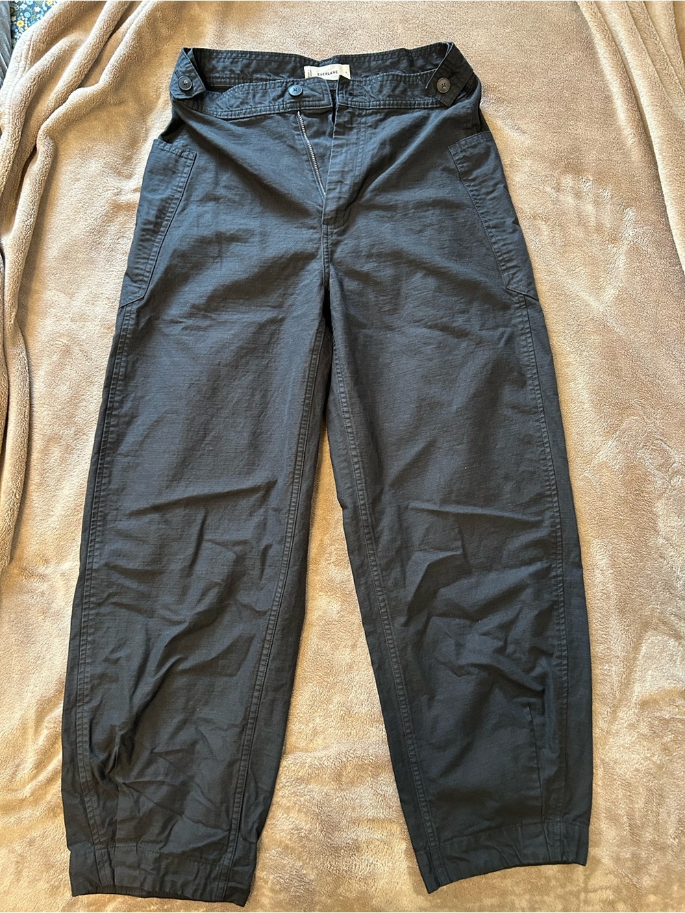 OG Everlane Women’s Black Utility Barrel Leg Pants in Size 6